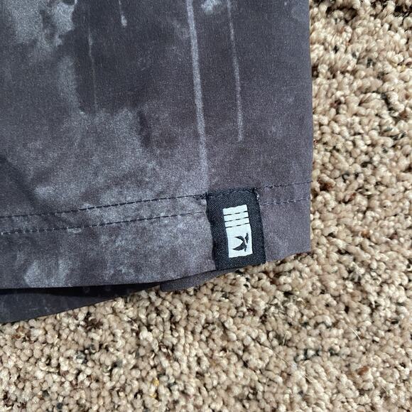 Glyder Men's Acadia Short Size XL 6.5” Black Cloud Drip Print Athletic Pull On - Picture 3 of 6